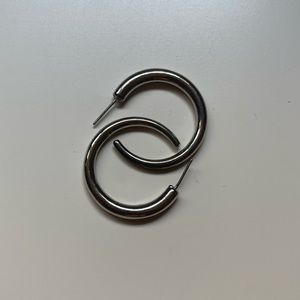 Silver Hoops Earrings